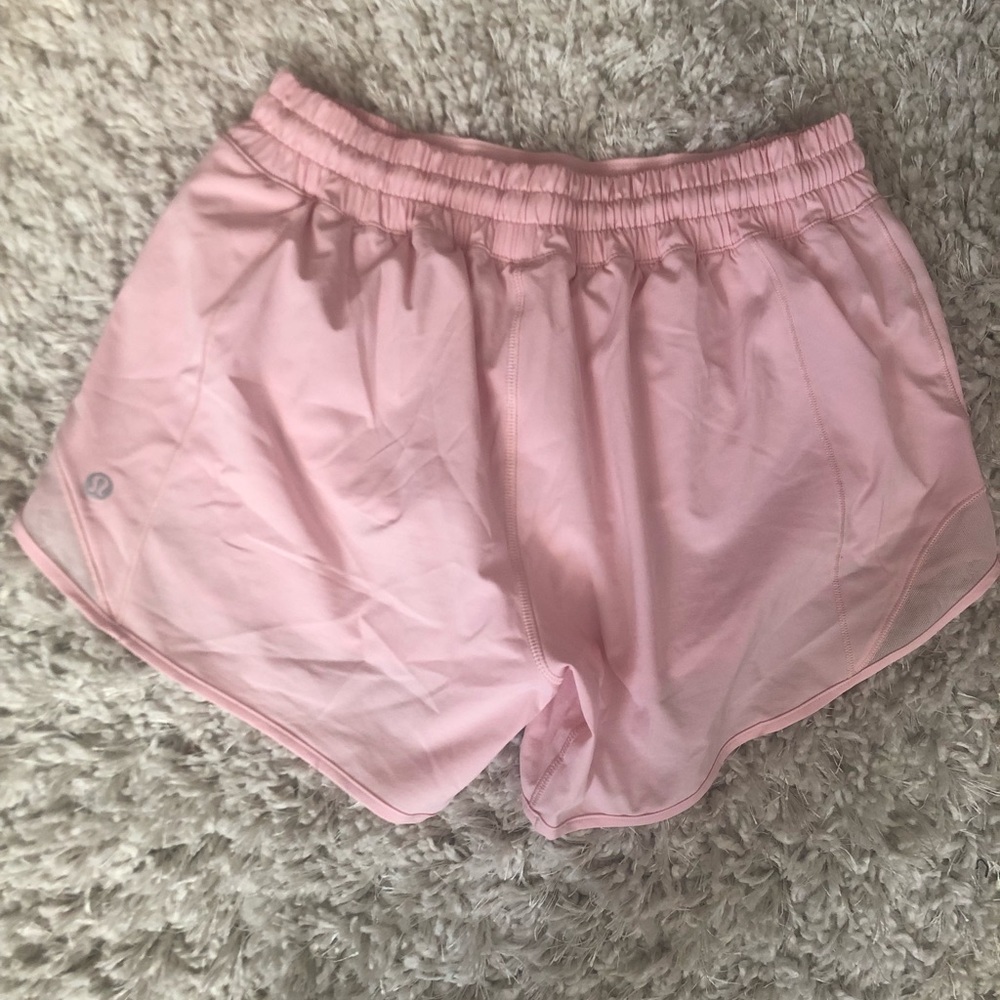 Pink Lululemon Hotty Hot shorts